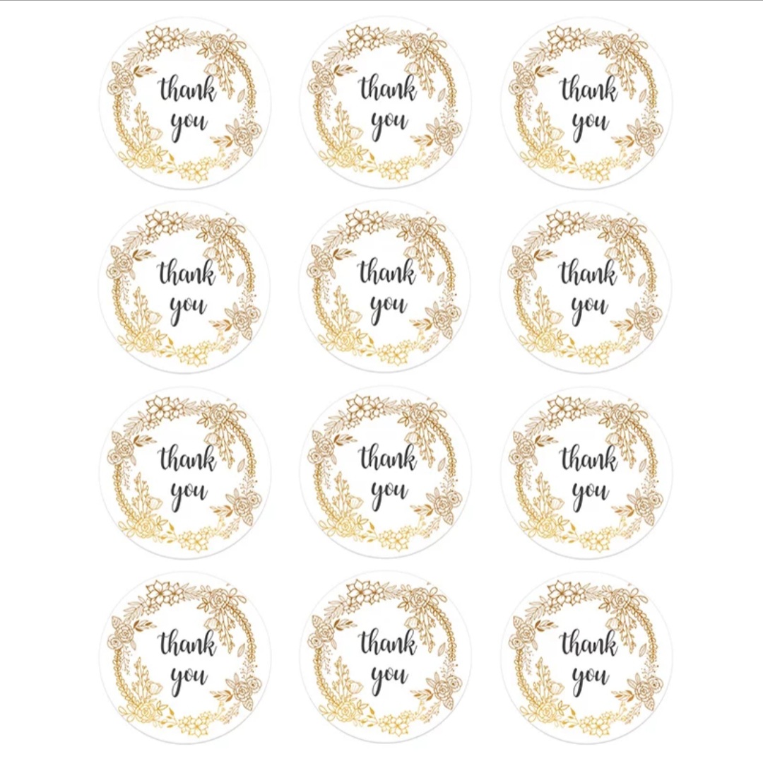 Black & Gold thank you