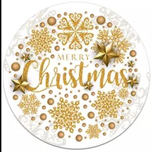 Gold Merry Xmas