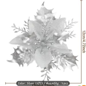 Silver Poinsettias